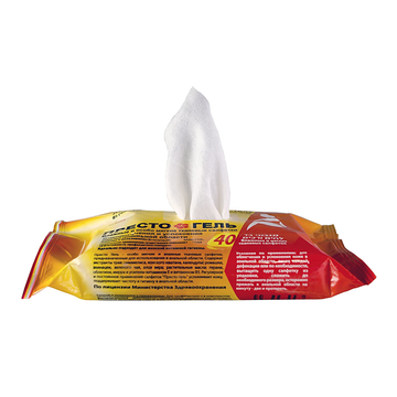 PRESTO GEL Natural Hemorrhoids Treatment, Hemorrhoid Soft & Moist Cloth Wipes, Maximum Strength Relief. Flushable (40 pcs)